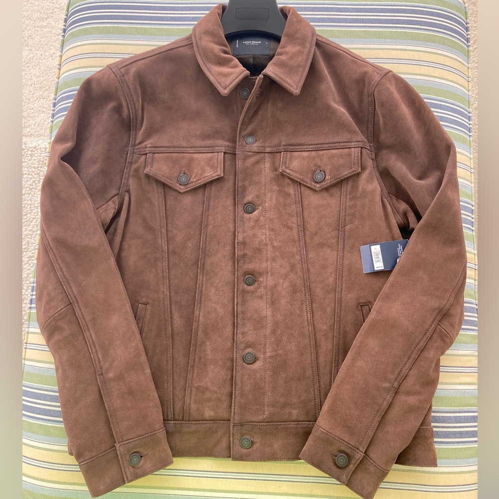 Men’s Suede “Trucker” Jacket - Lucky Brand - New!